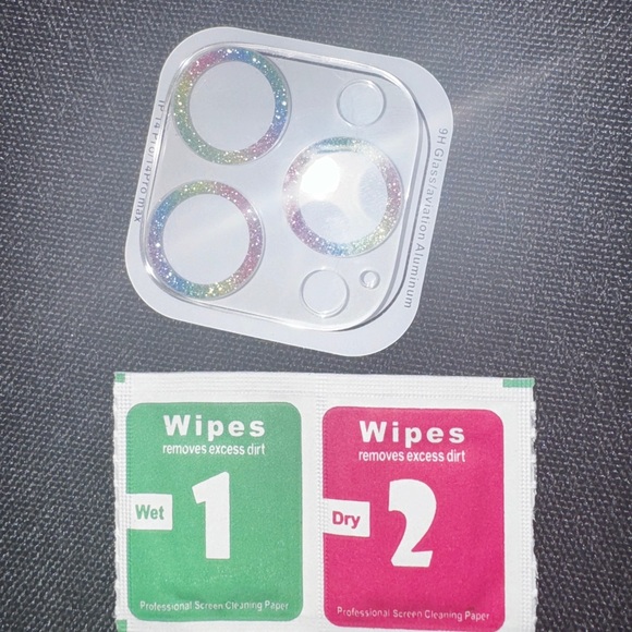 Glittery Pastel Lens Protector for iPhone 14 Pro/14 Pro Max - Picture 2 of 2